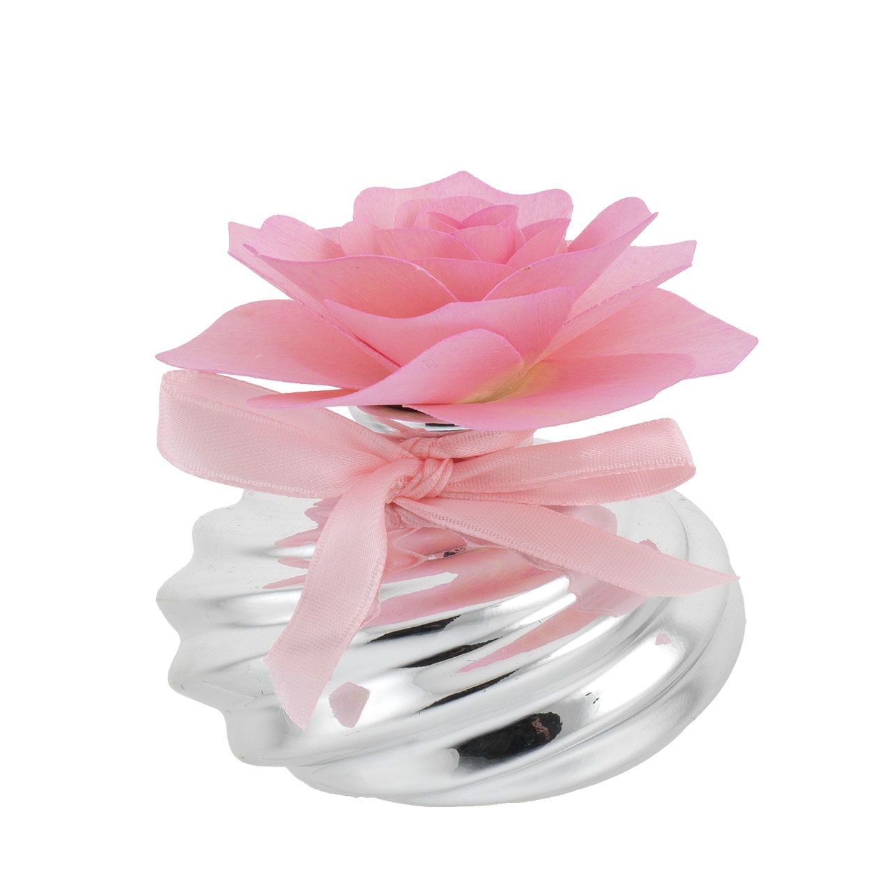 SFERA BASSA 75*55 CON DIFFUSORE ROSA IN LEGNO ROSA